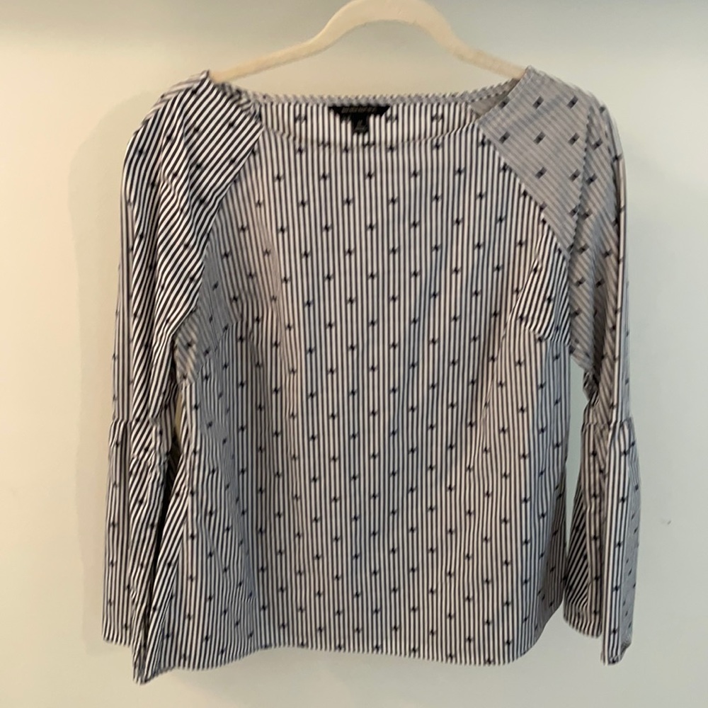 Banana republic striped blouse